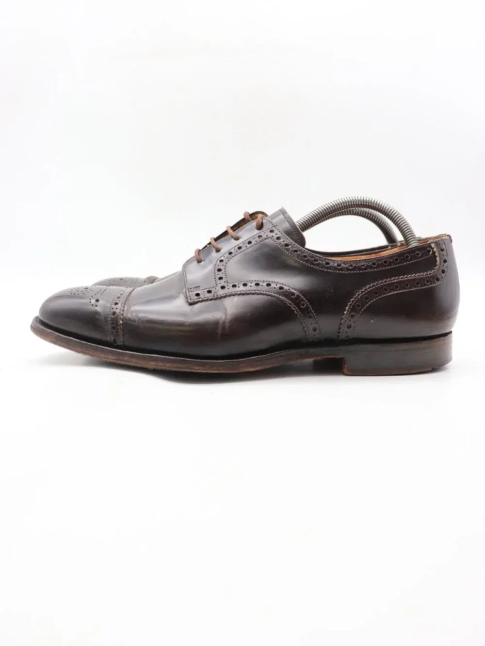 Church's Oxford Dress Shoe Men’s 8.5 F UK 9.5 Dark Brown Leather Cap Toe England